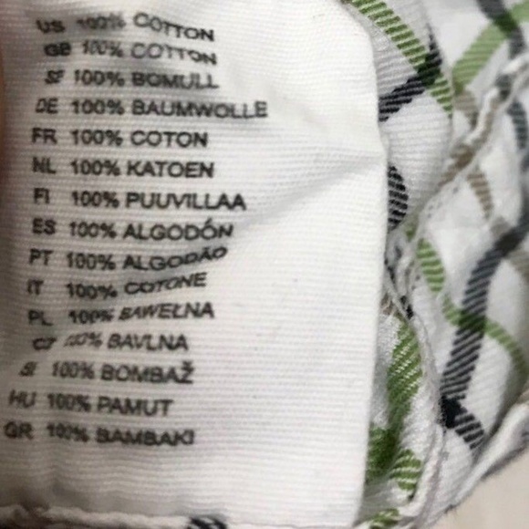 LOGG H&M White Green Plaid Shirt Size 5-6 Button - Picture 2 of 6